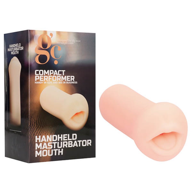 GC. Handheld Masturbator Mouth - Flesh